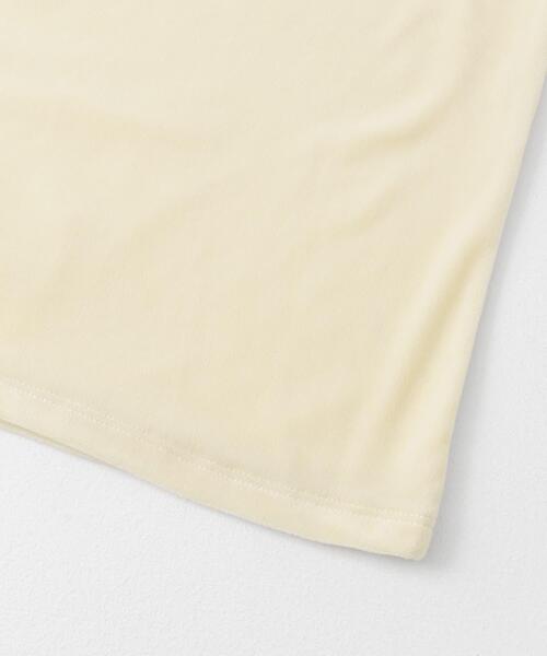 SENSE OF PLACE by URBAN RESEARCH(センスオブプレイスバイアーバンリサーチ)の「シアーベロアTシャツ(半袖)(Tシャツ/カットソー・レディース・アイボリー/チャコールグレー/ネイビー/イエロー・ONE)」の22枚目の写真