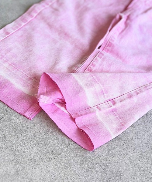 MARKEY'S（マーキーズ）の「カットオフバギーパンツ（デニムパンツ・キッズ・ブルー/ピンク・150/140/130/120/110/100/90）」の13枚目の写真