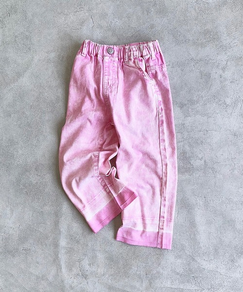 MARKEY'S（マーキーズ）の「カットオフバギーパンツ（デニムパンツ・キッズ・ブルー/ピンク・150/140/130/120/110/100/90）」の18枚目の写真