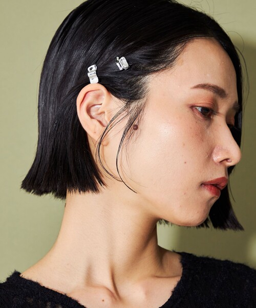 CITEN（シテン）の「＜CITEN＞ ２セット ニュアンスクリップ（バレッタ/ヘアクリップ・レディース・シルバー/ゴールド・FREE）」の3枚目の写真