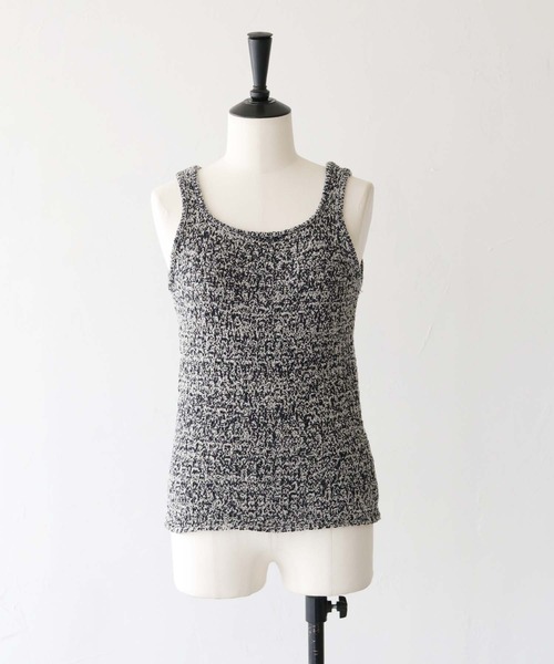 CLEIO（クレイオ）の「【CLEIO】前後2WAYタンクトップ/FRONT AND BACK 2WAY TANK TOP/986-12619（タンクトップ・レディース・ネイビー/アイボリー/グレー・FREE）」の8枚目の写真