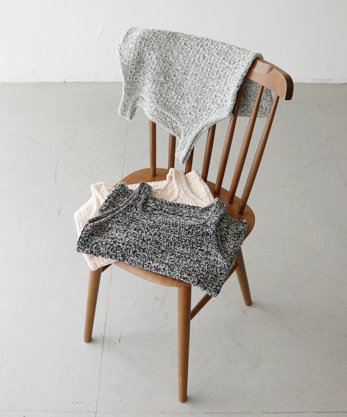 CLEIO（クレイオ）の「【CLEIO】前後2WAYタンクトップ/FRONT AND BACK 2WAY TANK TOP/986-12619（タンクトップ・レディース・ネイビー/アイボリー/グレー・FREE）」の12枚目の写真