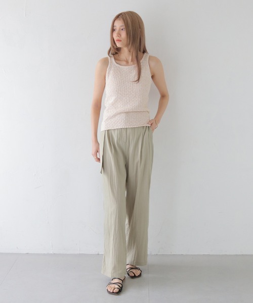 CLEIO（クレイオ）の「【CLEIO】前後2WAYタンクトップ/FRONT AND BACK 2WAY TANK TOP/986-12619（タンクトップ・レディース・ネイビー/アイボリー/グレー・FREE）」の16枚目の写真