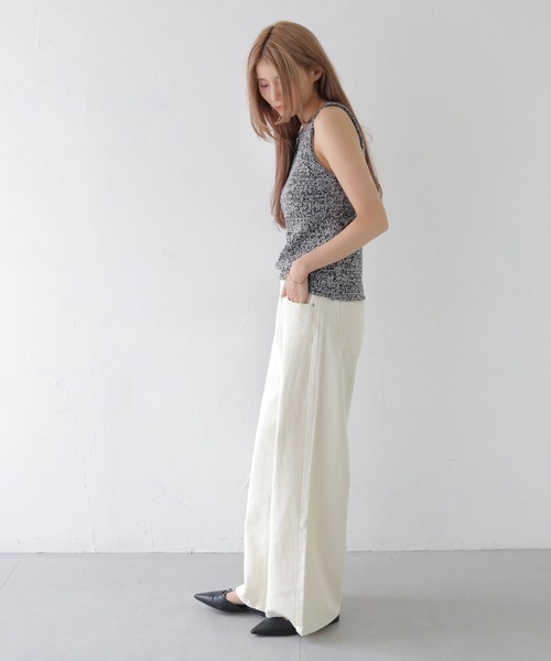 CLEIO（クレイオ）の「【CLEIO】前後2WAYタンクトップ/FRONT AND BACK 2WAY TANK TOP/986-12619（タンクトップ・レディース・ネイビー/アイボリー/グレー・FREE）」の17枚目の写真