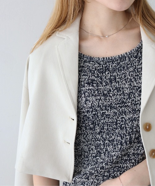 CLEIO（クレイオ）の「【CLEIO】前後2WAYタンクトップ/FRONT AND BACK 2WAY TANK TOP/986-12619（タンクトップ・レディース・ネイビー/アイボリー/グレー・FREE）」の5枚目の写真