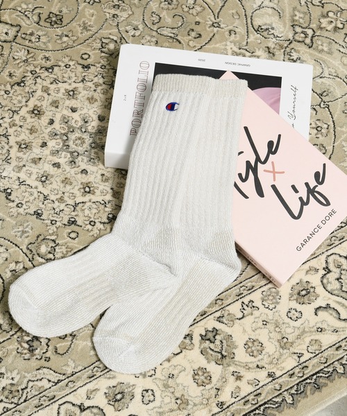 Champion（チャンピオン）の「【Champion】CMSBA001 フルレングスソックス2P/チャンピオン/2足セット（ソックス/靴下・メンズ・マルチ・25cm～27cm）」の2枚目の写真