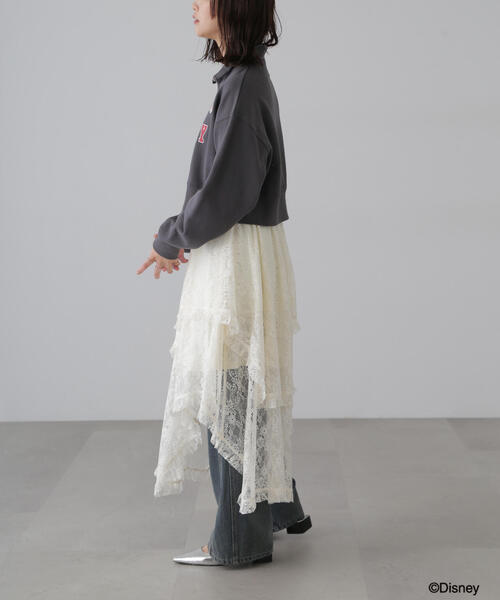 FREE'S MART(フリーズマート)の「〈ディズニーコレクション〉ハーフジップスウェット(スウェット・レディース・ホワイト/ブラック・FREE)」の12枚目の写真