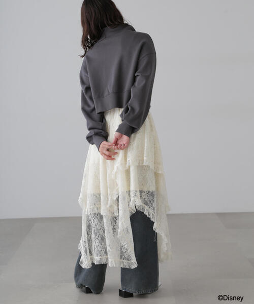 FREE'S MART(フリーズマート)の「〈ディズニーコレクション〉ハーフジップスウェット(スウェット・レディース・ホワイト/ブラック・FREE)」の13枚目の写真