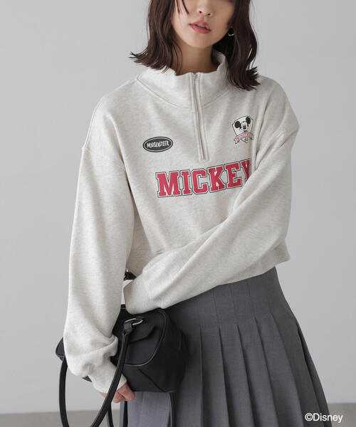 FREE'S MART(フリーズマート)の「〈ディズニーコレクション〉ハーフジップスウェット(スウェット・レディース・ホワイト/ブラック・FREE)」の16枚目の写真