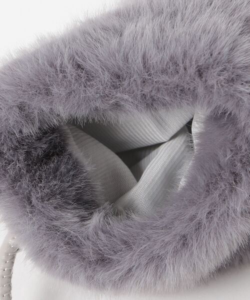 ALWAYS GOOD TIME（オルウェイズグッドタイム）の「ファースマホショルダー/マルチケース（ショルダーバッグ・レディース・ホワイト/ベージュ/ライトピンク/ブラック/アイボリー/グレー・ONE）」の16枚目の写真