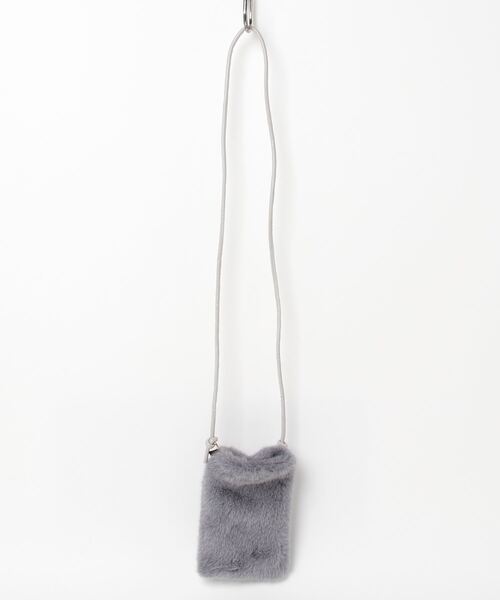 ALWAYS GOOD TIME（オルウェイズグッドタイム）の「ファースマホショルダー/マルチケース（ショルダーバッグ・レディース・ホワイト/ベージュ/ライトピンク/ブラック/アイボリー/グレー・ONE）」の13枚目の写真