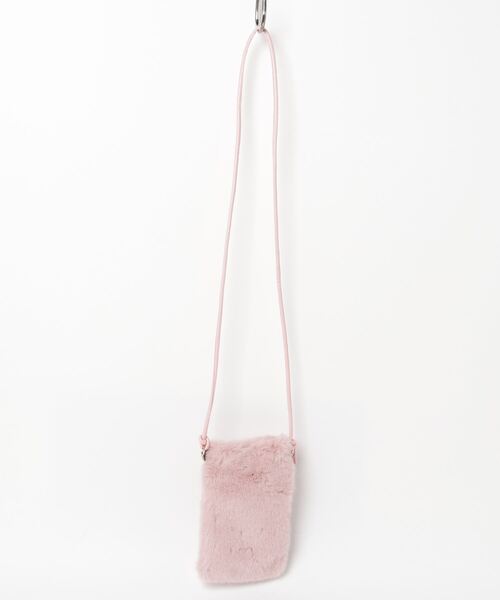 ALWAYS GOOD TIME（オルウェイズグッドタイム）の「ファースマホショルダー/マルチケース（ショルダーバッグ・レディース・ホワイト/ベージュ/ライトピンク/ブラック/アイボリー/グレー・ONE）」の21枚目の写真