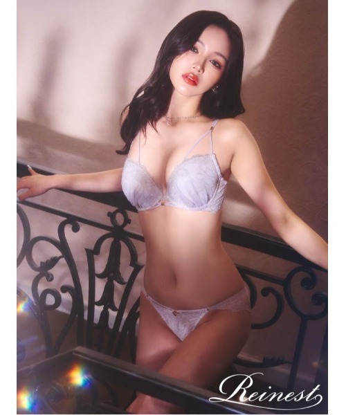 ビター グラマラス コードブラジャー & バック透け フルバック ショーツ セット（ブラ&ショーツ）｜Reinest（レイネスト）