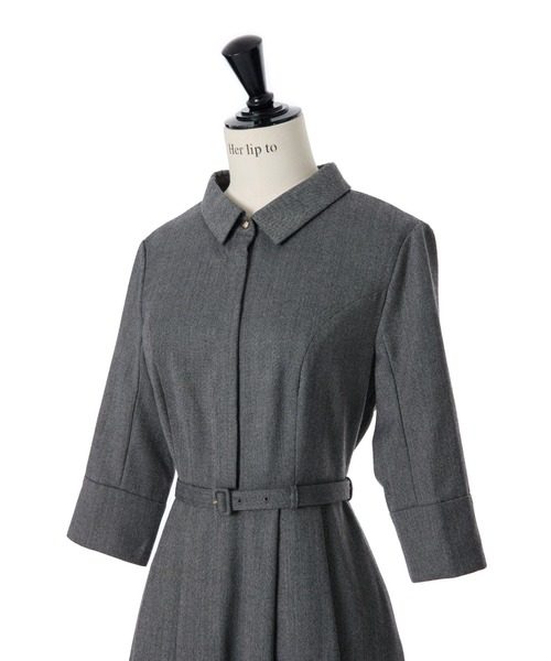Her lip to（ハーリップトゥー）の「Allure Belted Shirt Dress