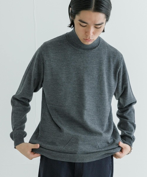 URBAN RESEARCH(アーバンリサーチ)の「『洗濯可』WASHABLEウールハイゲージタートルネック(ニット/セーター・メンズ・チャコールグレー/ブラック/ブラウン・MEDIUM/LARGE)」の14枚目の写真