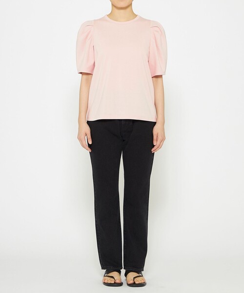 uncrave(アンクレイヴ)の「ダブルフェイスジャージー ボリュームスリーブカットソー(Tシャツ/カットソー・レディース・グレー系/ホワイト系/カーキ系/ブラック系/ピンク系/アイボリー系・2/1)」の11枚目の写真