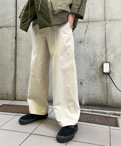 CIAOPANIC(チャオパニック)の「【ZOZO限定】ワイドチノパンツ(チノパンツ・メンズ・ブラック/ライトベージュ/ブラウン/キャメル/ベージュ・M/L/XL/XS/S)」の4枚目の写真