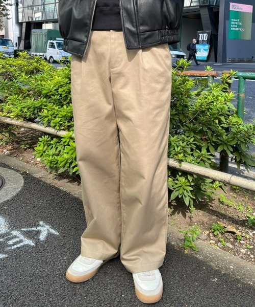 CIAOPANIC(チャオパニック)の「【ZOZO限定】ワイドチノパンツ(チノパンツ・メンズ・ブラック/ライトベージュ/ブラウン/キャメル/ベージュ・M/L/XL/XS/S)」の10枚目の写真