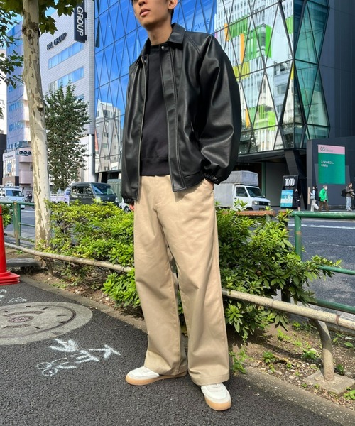 CIAOPANIC(チャオパニック)の「【ZOZO限定】ワイドチノパンツ(チノパンツ・メンズ・ブラック/ライトベージュ/ブラウン/キャメル/ベージュ・M/L/XL/XS/S)」の13枚目の写真