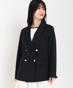 CINOH/チノ】BLACK FORMAL NO COLLAR JACKET/ブラックフォーマルノー