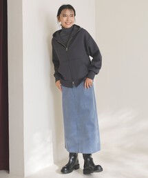 ストレッチコーデュロイ Iラインスカート