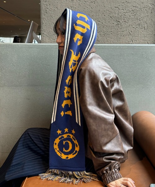 CIAOPANIC TYPY（チャオパニックティピー）の「【UNISEX】サッカーマフラー（マフラー・メンズ・ピンク/グリーン/ネイビー・ONE SIZE）」の10枚目の写真