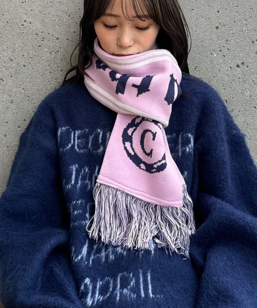 CIAOPANIC TYPY（チャオパニックティピー）の「【UNISEX】サッカーマフラー（マフラー・メンズ・ピンク/グリーン/ネイビー・ONE SIZE）」の13枚目の写真