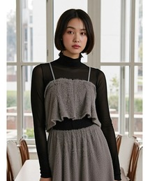 ラメフリンジビスチェ