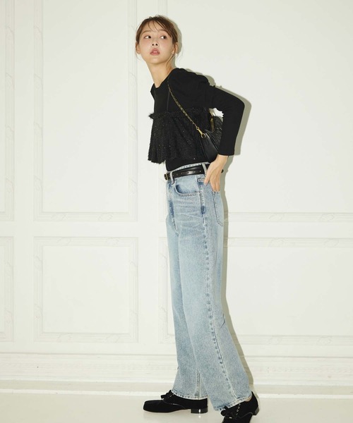 fifth（フィフス）の「ラメフリンジビスチェ（キャミソール・レディース・ブラック/ブラウン/グレー・M）」の10枚目の写真