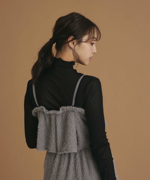 fifth（フィフス）の「ラメフリンジビスチェ（キャミソール・レディース・ブラック/ブラウン/グレー・M）」の20枚目の写真