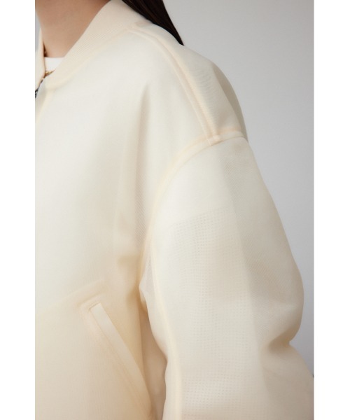 AZUL by moussy(アズールバイマウジー)の「シアーダンボールブルゾン(ブルゾン・レディース・アイボリー/ブラック・FREE)」の18枚目の写真