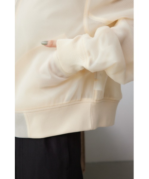 AZUL by moussy(アズールバイマウジー)の「シアーダンボールブルゾン(ブルゾン・レディース・アイボリー/ブラック・FREE)」の17枚目の写真