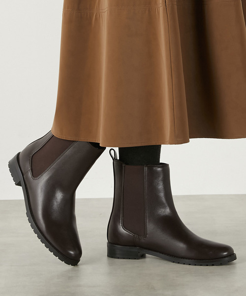 MELROSE claire（メルローズ クレール）の「【サイドゴアブーツ】（ブーツ・レディース・ブラック/ダークブラウン・2/3/4）」の5枚目の写真