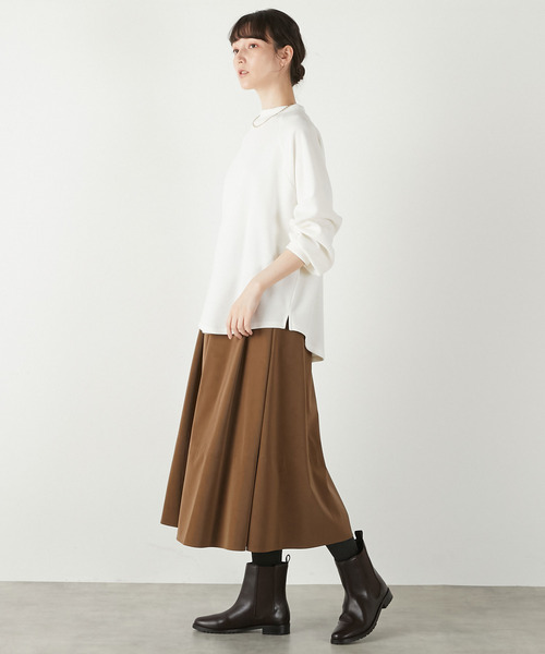 MELROSE claire（メルローズ クレール）の「【サイドゴアブーツ】（ブーツ・レディース・ブラック/ダークブラウン・2/3/4）」の6枚目の写真