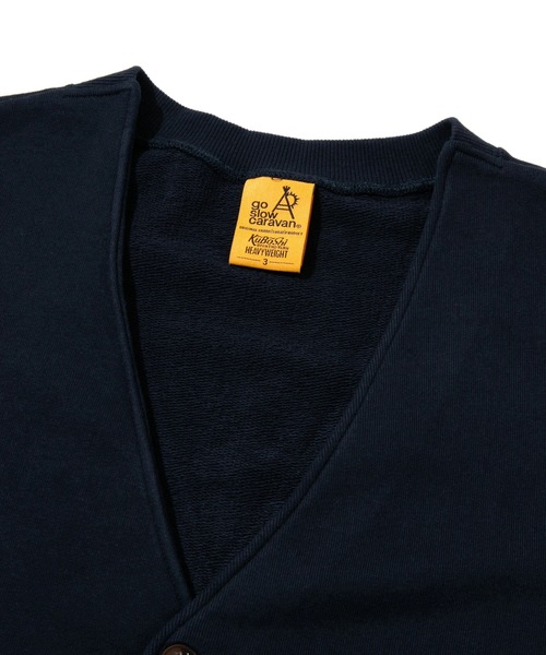 【セール】空紡糸裏毛リラックスカーデ（カーディガン/ボレロ）｜go slow caravan（ゴースローキャラバン）