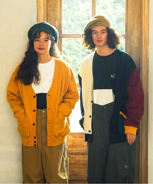 【セール】空紡糸裏毛リラックスカーデ（カーディガン/ボレロ）｜go slow caravan（ゴースローキャラバン）