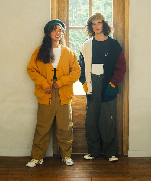 【セール】空紡糸裏毛リラックスカーデ（カーディガン/ボレロ）｜go slow caravan（ゴースローキャラバン）