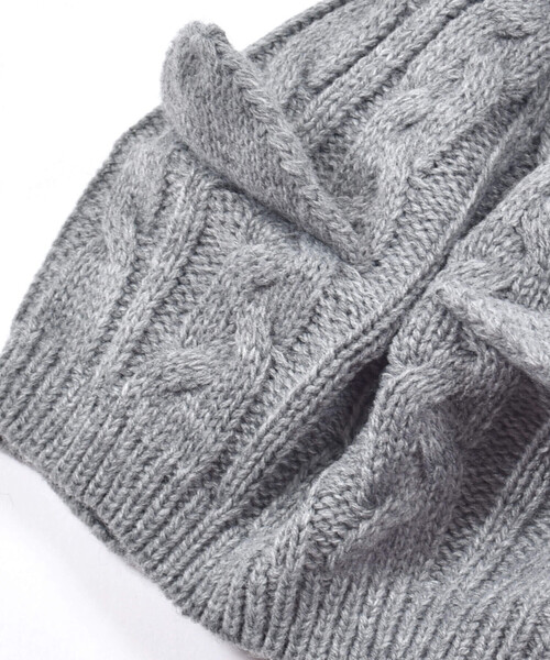 BeBe（ベベ）の「【お揃い】ネコ耳ニットベレー帽(48~56cm)（ハンチング/ベレー帽・キッズ・グレー/ピンク・S/M）」の11枚目の写真