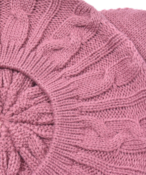 BeBe（ベベ）の「【お揃い】ネコ耳ニットベレー帽(48~56cm)（ハンチング/ベレー帽・キッズ・グレー/ピンク・S/M）」の15枚目の写真