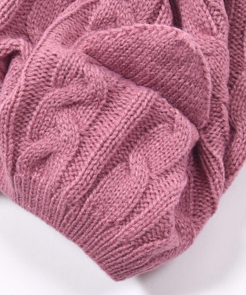 BeBe（ベベ）の「【お揃い】ネコ耳ニットベレー帽(48~56cm)（ハンチング/ベレー帽・キッズ・グレー/ピンク・S/M）」の16枚目の写真