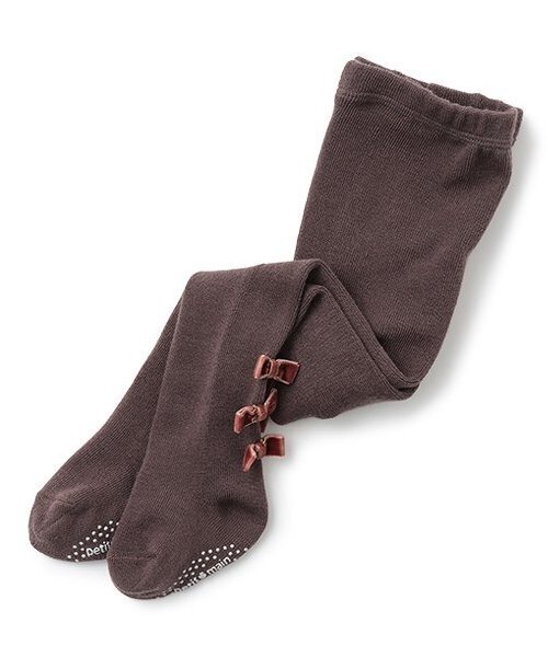 petit main（プティマイン）の「BABYメニーリボンタイツ（タイツ/ストッキング・キッズ・アイボリー/ライトピンク/チャコール/モカ・70cm/80ｃｍ）」の3枚目の写真