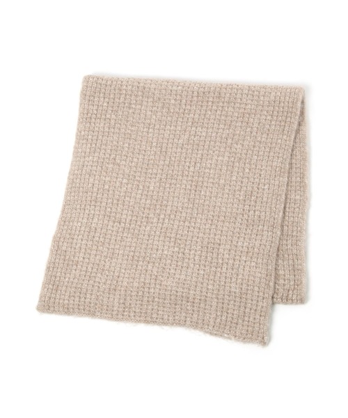 BAYFLOW（ベイフロー）の「[さりげないラメで華やかに]ラメニットマフラー（マフラー・レディース・ベージュ/グレー・FREE）」の6枚目の写真