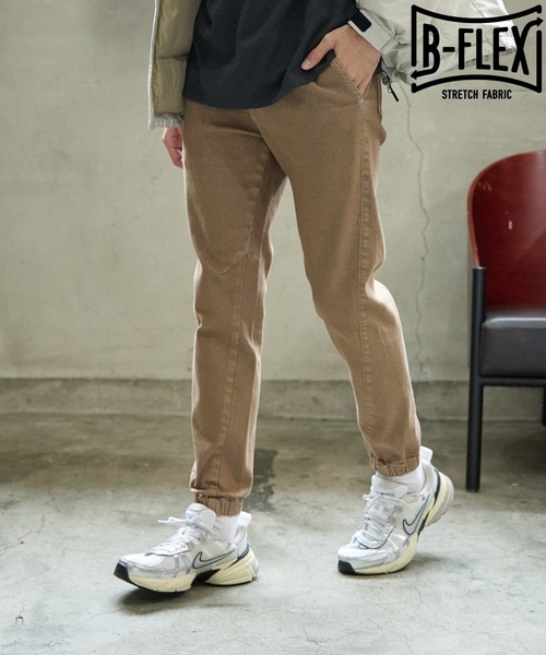 BAYFLOW（ベイフロー）の「[裏起毛・ストレッチ]B-FLEXウォームジョグパンツ（その他パンツ・メンズ・モカ/ブラック/カーキ・SMALL/MEDIUM/LARGE）」の3枚目の写真