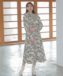 ASTORIA ODIER（アストリアオディール）の「花柄ボウタイワンピース（ワンピース・レディース）」