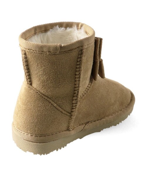 BRANSHES（ブランシェス）の「スエードリボンブーツ（ブーツ・キッズ・ベージュ/ピンク・17.0cm/15.0cm/16.0cm/19.0cm/18.0cm）」の6枚目の写真