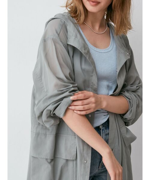 Ungrid（アングリッド）の「フードシアーコート（その他アウター・レディース・イエロー/グレー・FREE）」の11枚目の写真