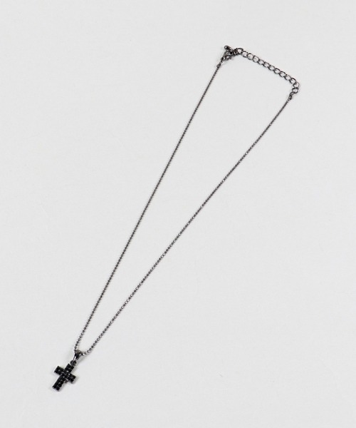 SPINNS（スピンズ）の「ミニクロス ラインストーン細ネックレス（ネックレス・レディース・ピンク/ブラック/シルバー・ONESIZE）」の16枚目の写真