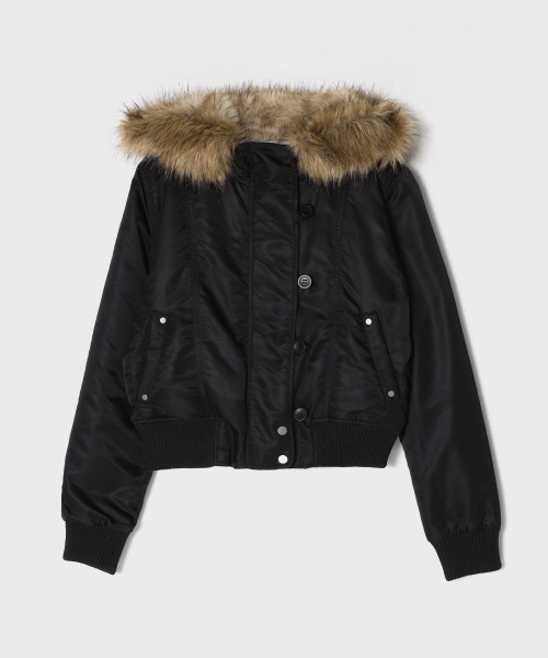 BLACKUP ファー ジャケット MADE] ポニールファージャンパー（ブルゾン）｜BLACKUP（ブラック