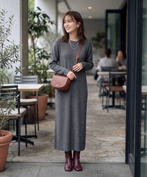 STYLE DELI（スタイルデリ）の「エアリー細リブニットワンピースB（ワンピース）」