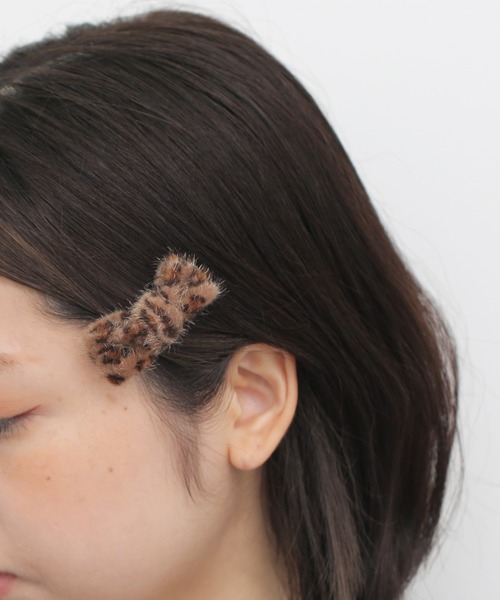 Peony（ピオニー）の「Peoney/2Set レオパードリボンヘアピン（ヘアピン・レディース・ベージュ/ブラック/ブラウン・FREE）」の15枚目の写真